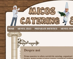 Pagina de prezentare si comanda catering Craiova - www.micoscatering.ro